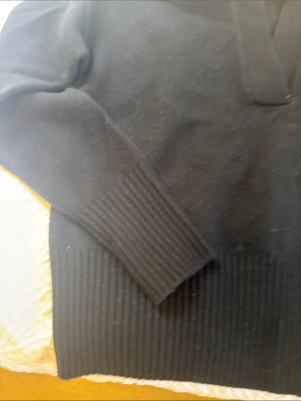 Banana Republic cropped black cashmere open neck polo in XS - Picture 6 of 6
